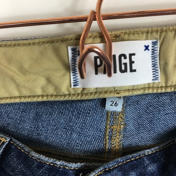 Paige Jimmy Jimmy Crop 26 Blue Jeans O/MR - Picture 4 of 8